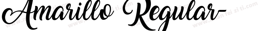 Amarillo Regular字体转换